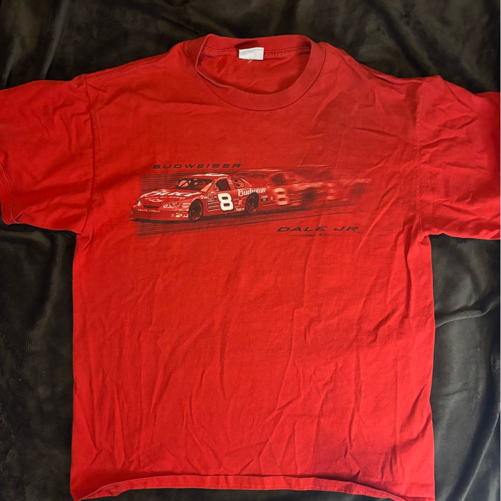 Chase Authentics Red Dale Jr. Budweiser Racing T-Shirt